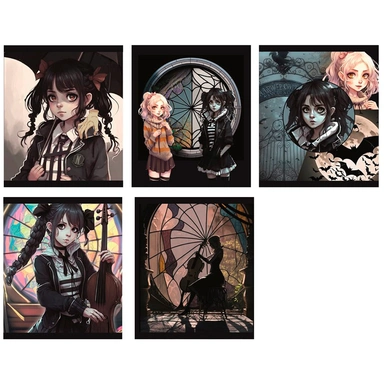 Тетрадь 48 л. клетка Вэнсдэй 72577