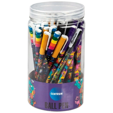 Ручка гелевая синий,черный 0,5 мм MONSTER стержень меняется со стираемыми чернилами 89675