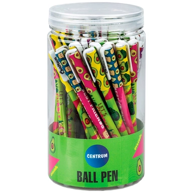 Ручка гелевая синий,черный 0,5 мм FRUITS стержень меняется со стираемыми чернилами 89676