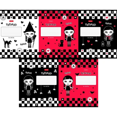 Тетрадь 24 л. А5ф клетка Алиса 24Т5В1