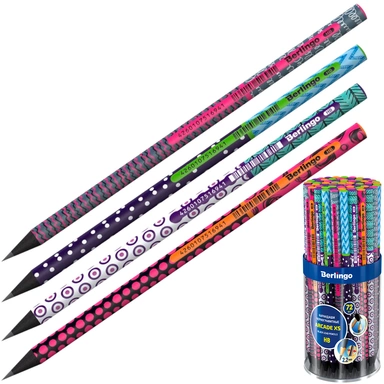 Карандаш ч/гр НВ Arcade XS черное дерево ВР01105 Berlingo