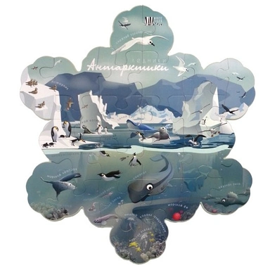 Пазл-лист Антарктида 438 /Белый тигр/ СТОК