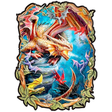 Пазл Фигурный 100 дет Драконы PF0108 /20/ СТОК