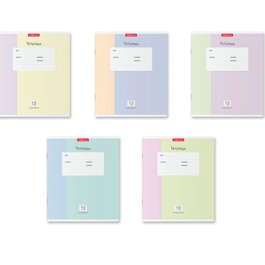 Тетрадь 12 л. линейка  Optima Blocks ассорти 58222 ErichKrause