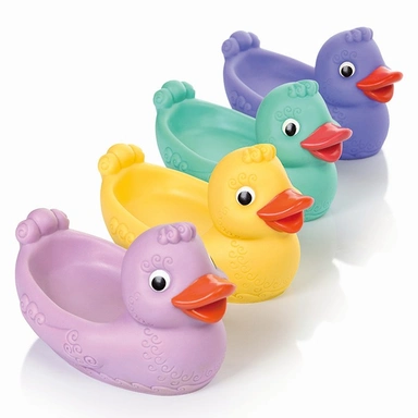 Резиновая игрушка Уточка-мыльница С-1420 Огонек /8/