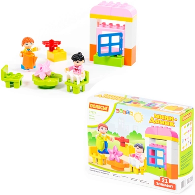 Конструктор Макси Мини-Домик 21эл. в коробке 77677 П-Е /10/