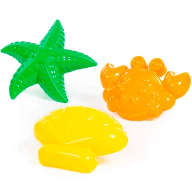 Формочки 3шт. краб+мор.звезда+ракушка 36544 П-Е /17/