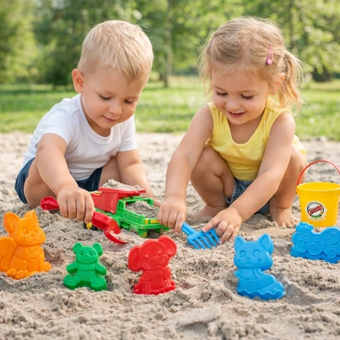 Песочный набор №301 + автомобиль Муравей в рюкзаке П-Е /10/