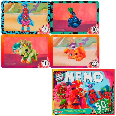 Настольная игра Умка Кейв Клаб МЕМО.Карточная 50 карточек 4630115527275