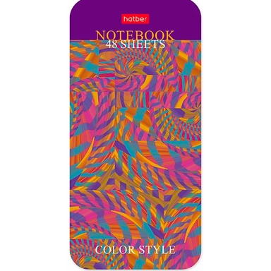 Блокнот 48 л. А6 ЛИНИЯ Color style 059941 Hatber