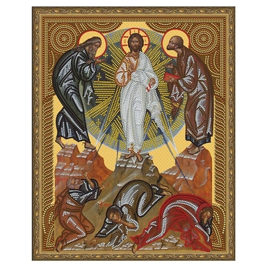 Набор для творчества Картина 5D мозаика с нанесенной рамкой.Вознесение господне 40*50см KM0795