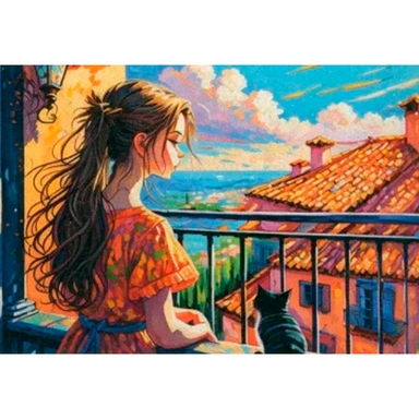 Набор для творчества Алмазные узоры. Краски летнего дня 30*40см. 08385