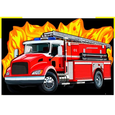 Деревянный Пазл 15 Пожарная машина MPZCT28-M