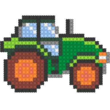 Конструктор Гекко Трактор 544 дет. G-38001