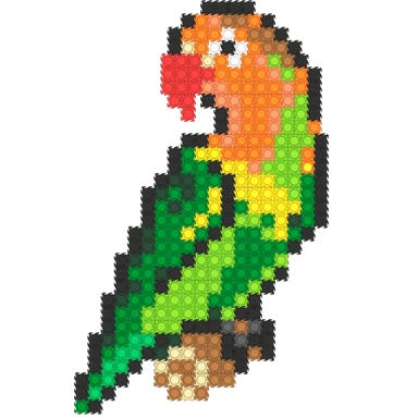 Конструктор Гекко Попугай 418 дет. G-38016