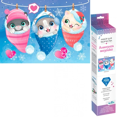 Набор для творчества Алмазные узоры 30*40см Малыши 06581