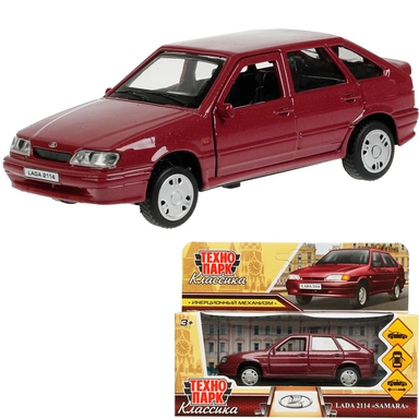 Модель 2114-12-PRL LADA -2114 SAMARA, 12 см фиолетовый Технопарк в коробке