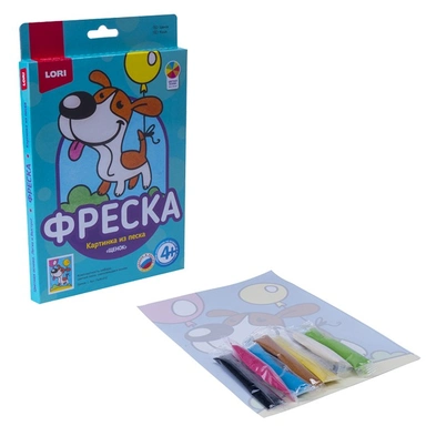 Набор для творчества Фреска.Картина из песка Щенок Пз/Ф-012 Lori