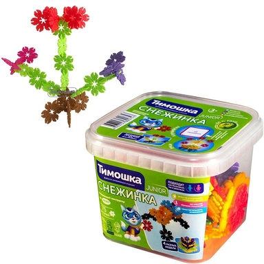 Конструктор Снежинки 75 деталей ТМ ТИМОШКА