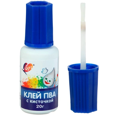 Клей ПВА 20 гр. Классика с кисточкой 29С1719-08 /ЛУЧ/