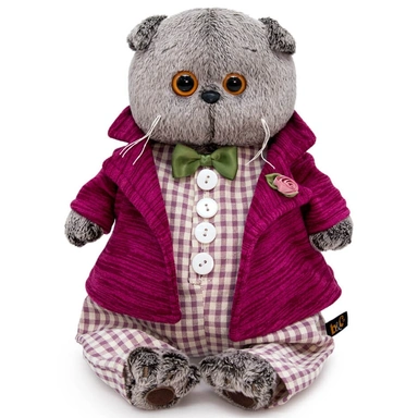 Басик в комбинезоне и пиджаке Ks25-226