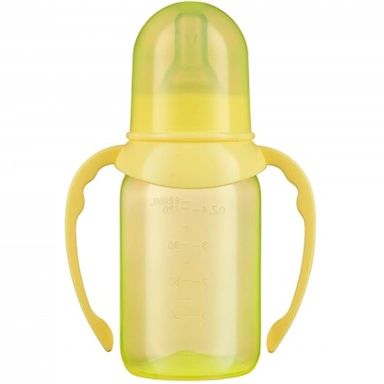 Бутылочка 125 мл. EASY ПП, силикон , медленный поток с ручками 3+