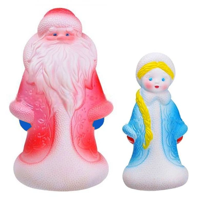 Резиновый Набор Дед мороз и снегурочка-2 С-1672 /8/