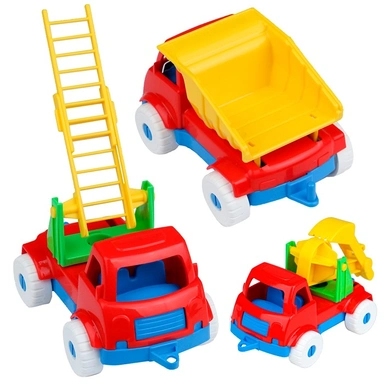 Набор машинок №5 Самосвал+Пожарная+Экскаватор И-5681