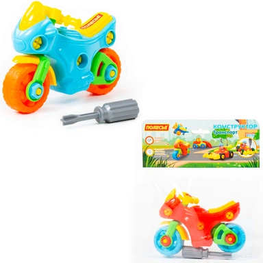 Конструктор-транспорт Мотоцикл 25 эл. в пак 78209 П-Е /20/