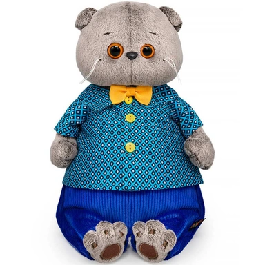 Басик в рубашке с ромбами и брюках Ks25-259