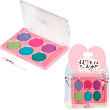 Тени пудровые для век Неон,6 цветов,7,8 г,с аппликатором Т25662