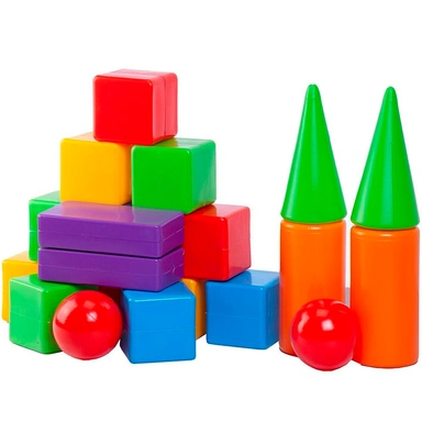 Конструктор Строитель 20 деталей нюд 1085 /Юг-пласт/