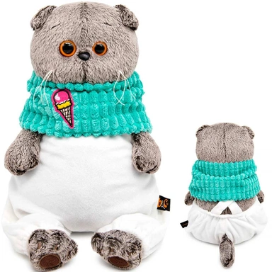 Басик в комбинезоне и снуде Ks25-289