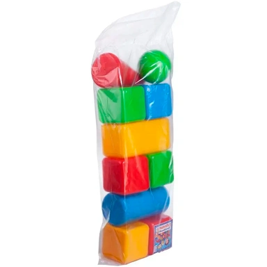 Набор Кубики Строитель XL 10 дет. 6000 /Юг-пласт/.