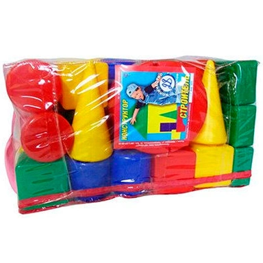 Конструктор Строитель 28 деталей в сумке нюд 1089 /Юг-пласт/