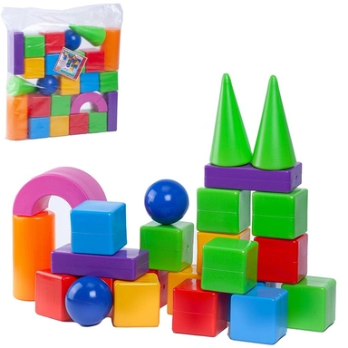 Конструктор Строитель 24 деталей 5011 /Юг-пласт/