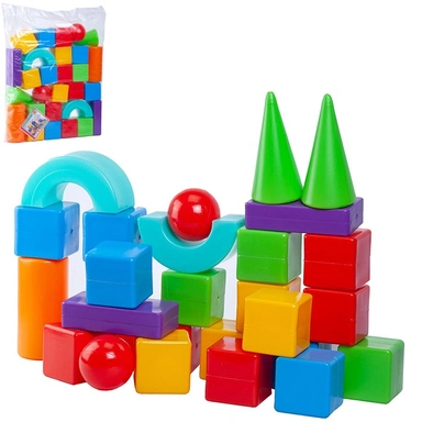 Конструктор Строитель 28 деталей 5004 /Юг-пласт/