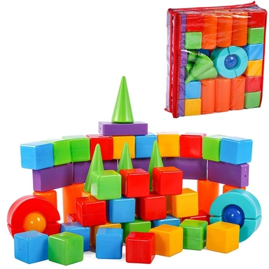 Конструктор Строитель 58 деталей в сумке 5009 /Юг-пласт/