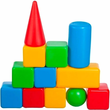 Набор Кубики Строитель XL 12 дет. 6001 /Юг-пласт/.