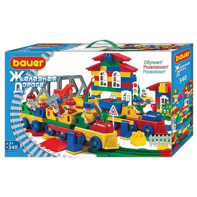 Конструктор Bauer 257 Железная дорога 340 эл.