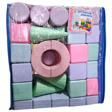 Конструктор Строитель 48 деталей в сумке нюд 1090 /Юг-пласт/