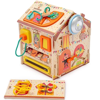 Деревянный Бизиборд Биздом Веселая Арена 54vd07-79