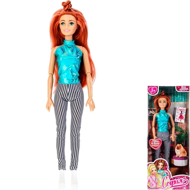 Кукла Карапуз 66001BOX-C35-S-BB София 29 см ,руки и ноги сгиб, акс