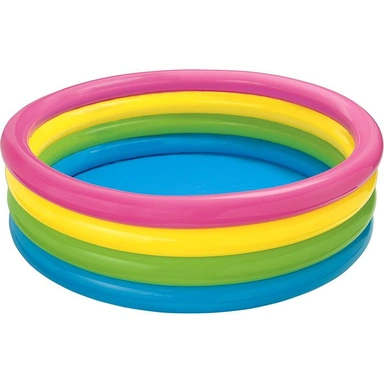 Бассейн детский круглый Радуга 168х46см от 3лет 56441 INTEX