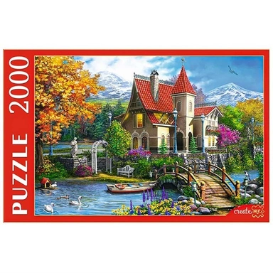 Пазл 2000 Усадьба горной реки ХП2000-1111