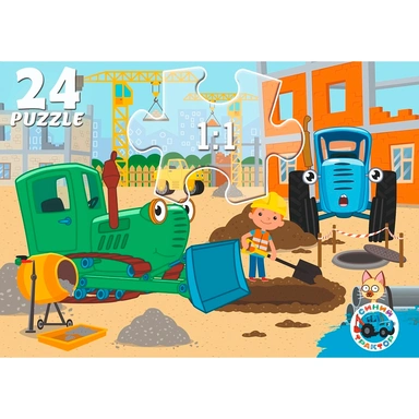 Пазл 24 Макси Синий трактор ПУ24-2900