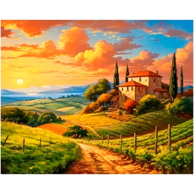 Набор для творчества Алмазная мозаика 40х50 см Итальянские закаты НД-0595