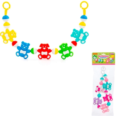 Погремушка подвеска Забавные зверята 66 см 71590 П-Е /15/