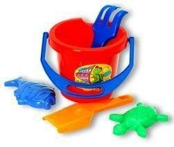 Песочный набор Гамми (ведро, грабли, лопатка, 2 формочки) 2-554 /40/