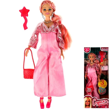 Кукла Карапуз 66001B3-BF4-S-BB София 29 см беременная тройней, руки и ноги сгиб, акс, /24/